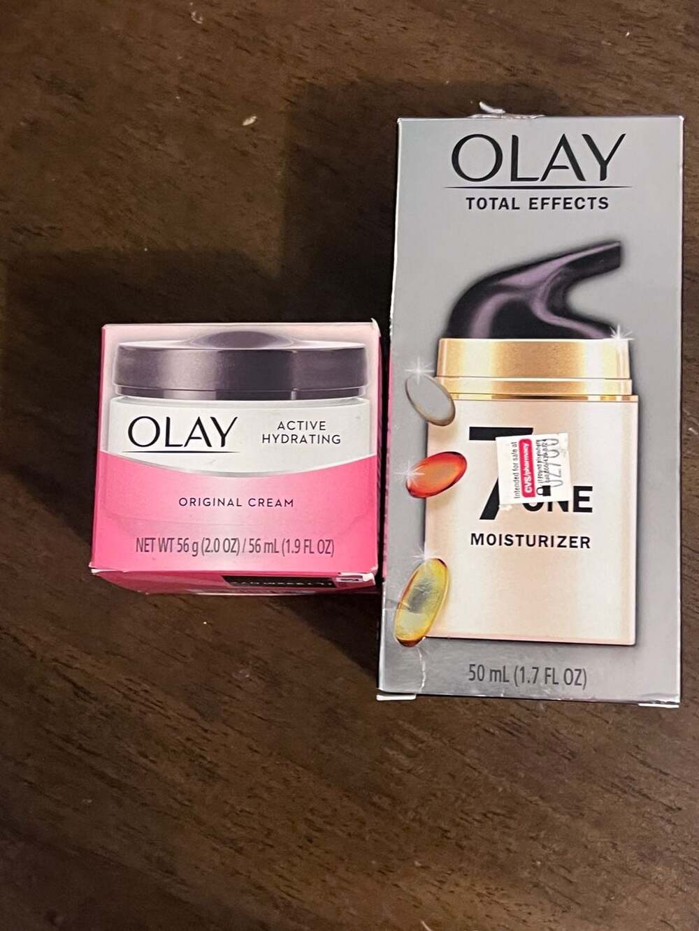 Olay Face Moisturizer Cream  1.7oz and Olay original cream 2 oz